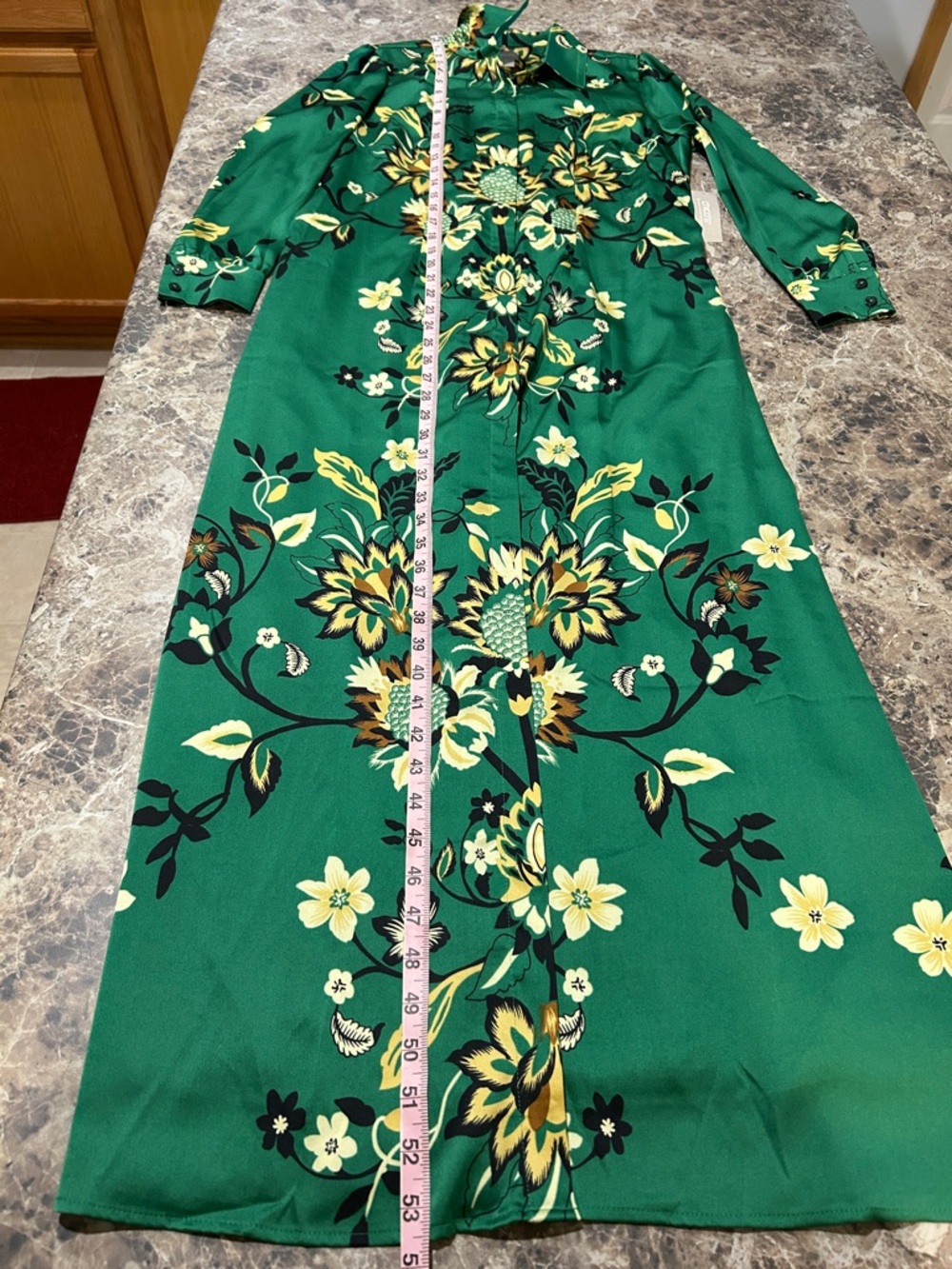Chico’s Floral Maxi Shirt Dress NWT - Picture 11 of 11